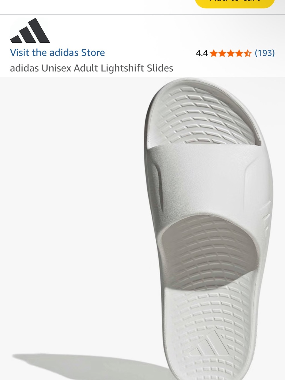 NWT ADIDAS Women's Slide Sandals in Off-White - Picture 3 of 5